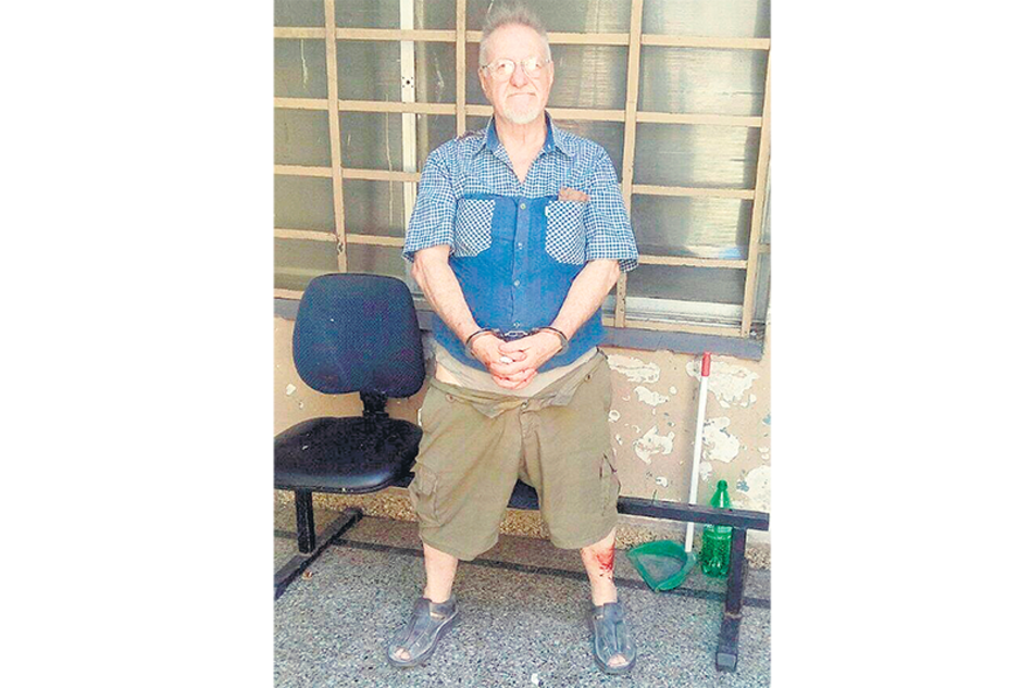 Scrocchi tenía en su casa, entre otros, un proyectil de mortero y granadas.