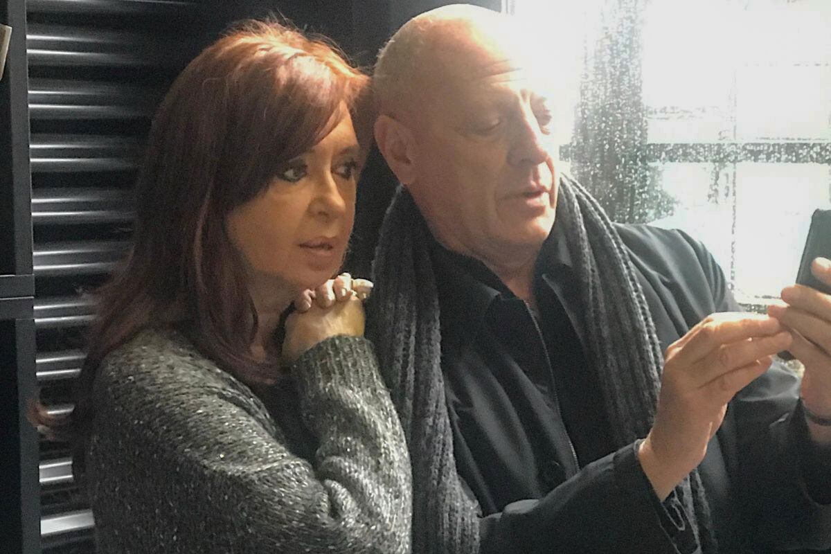 Hugo Soriani y la expresidenta Cristina Fernández de Kirchner.