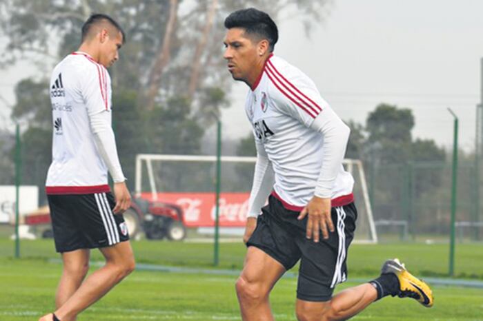 El mendocino Enzo Pérez hará su debut oficial en el Monumental.
