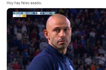 El entrenador Mascherano, eco de las gastadas en las redes sociales.