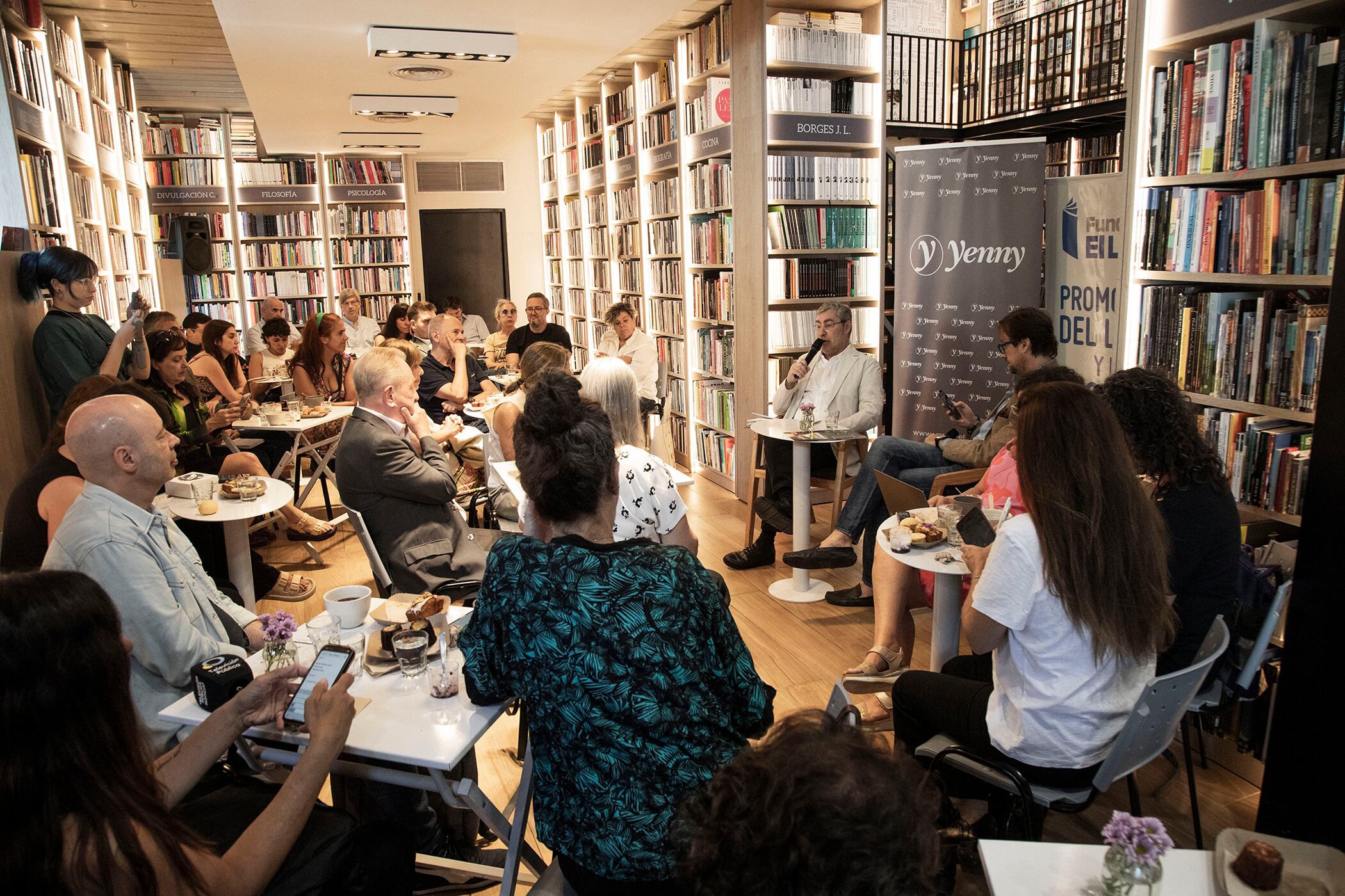 Christian Rainone, flamante presidente de la Fundación El Libro, en la presentación
