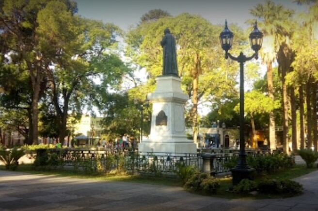 Plaza 9 de Julio, epicentro de los actos protocolares que se hacen cada 1° de marzo.