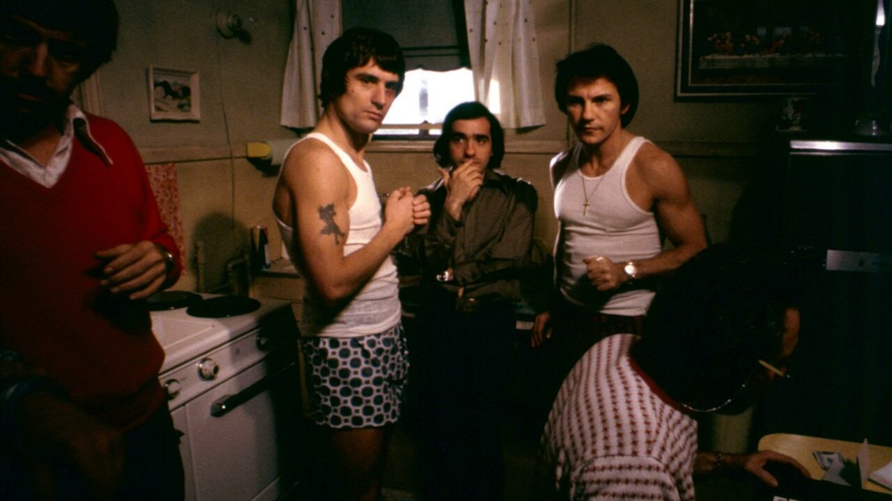 De Niro, Scorsese y Harvey Keitel, en una pausa del rodaje.
