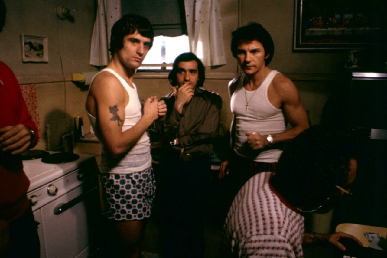 De Niro, Scorsese y Harvey Keitel, en una pausa del rodaje.