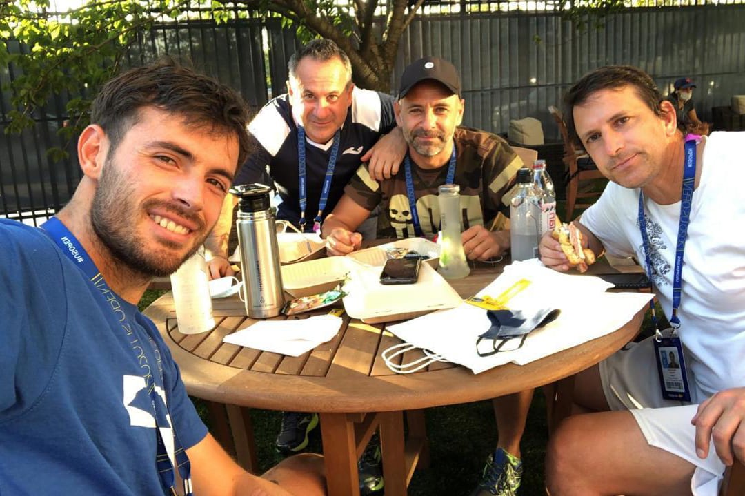 Londero y su equipo: Maccione, Caceras y Prieto.