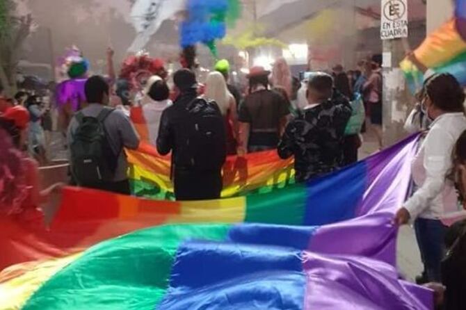 Marcha del orgullo en Tilcara