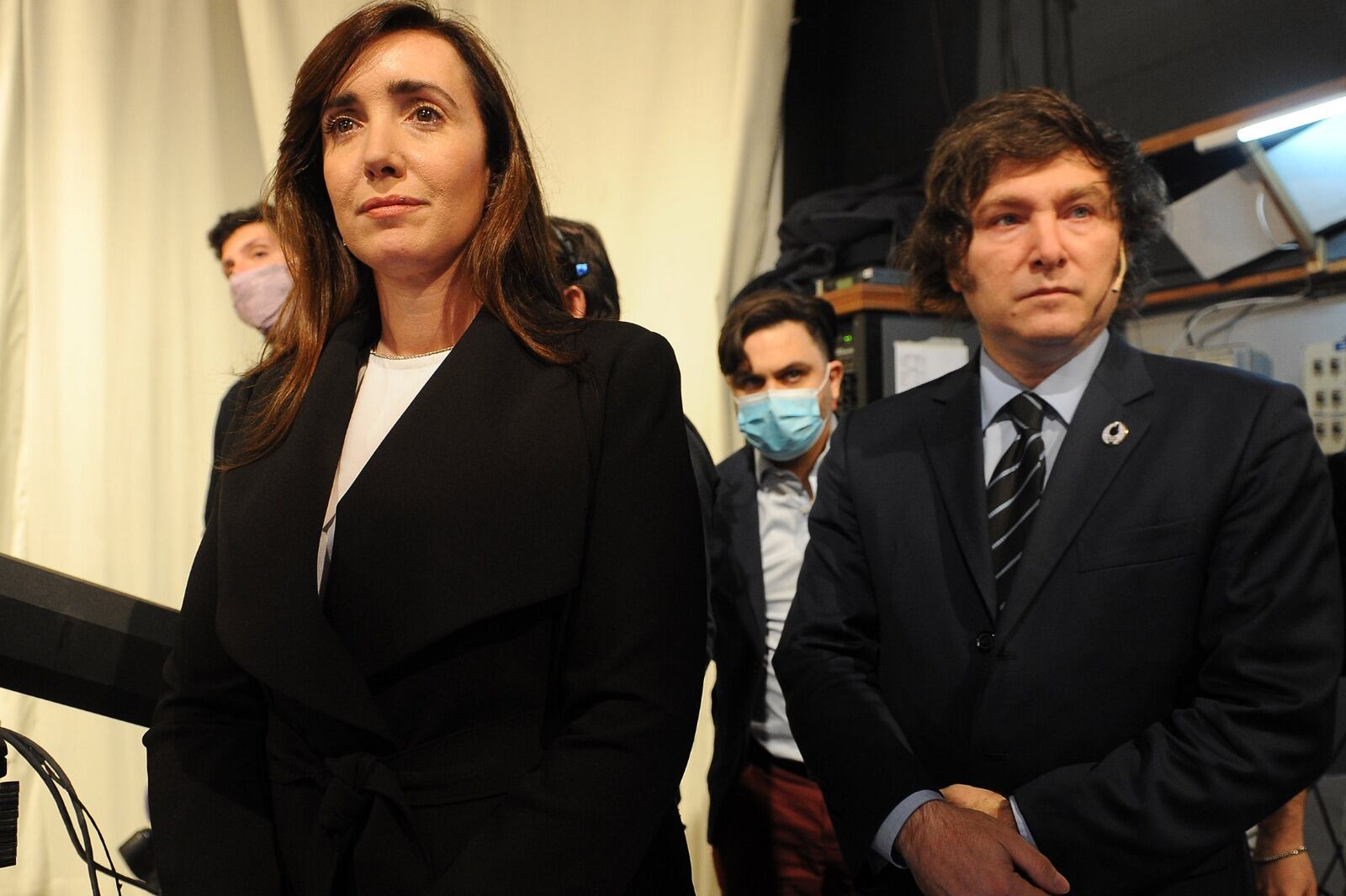 La fórmula presidencial de La Libertad Avanza, Victoria Villarruel y Javier Milei.