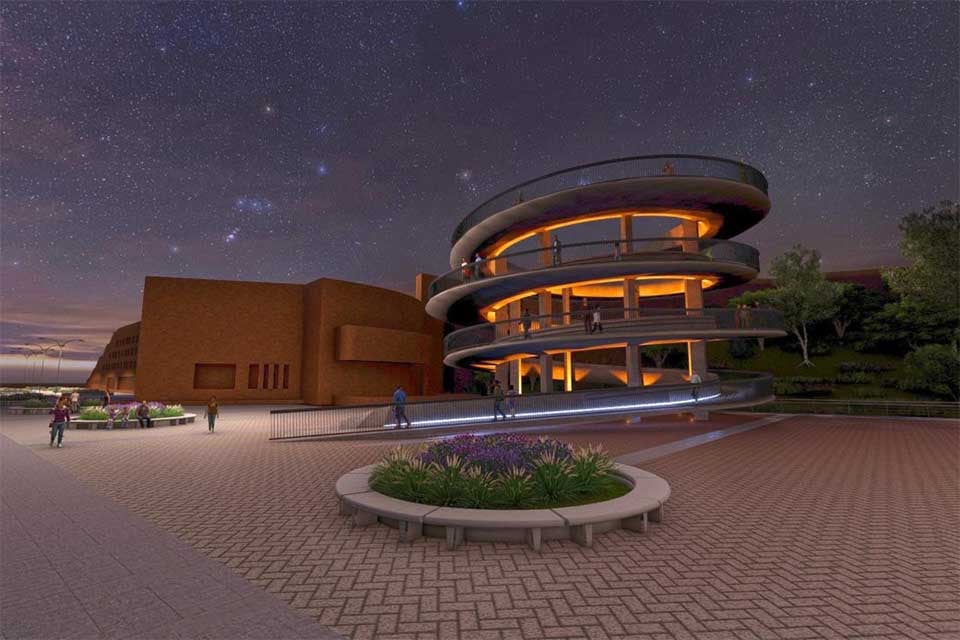 La explanada conectará con el "arriba" del parque.