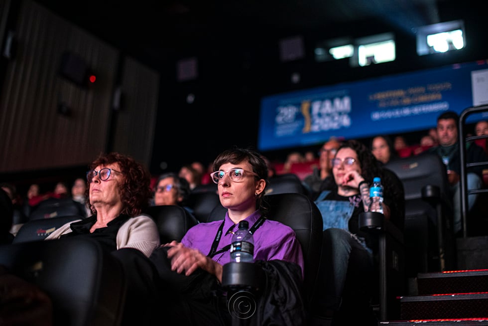 Sofía Brihet, directora del corto La hija de la azafata, que recibió una mención.