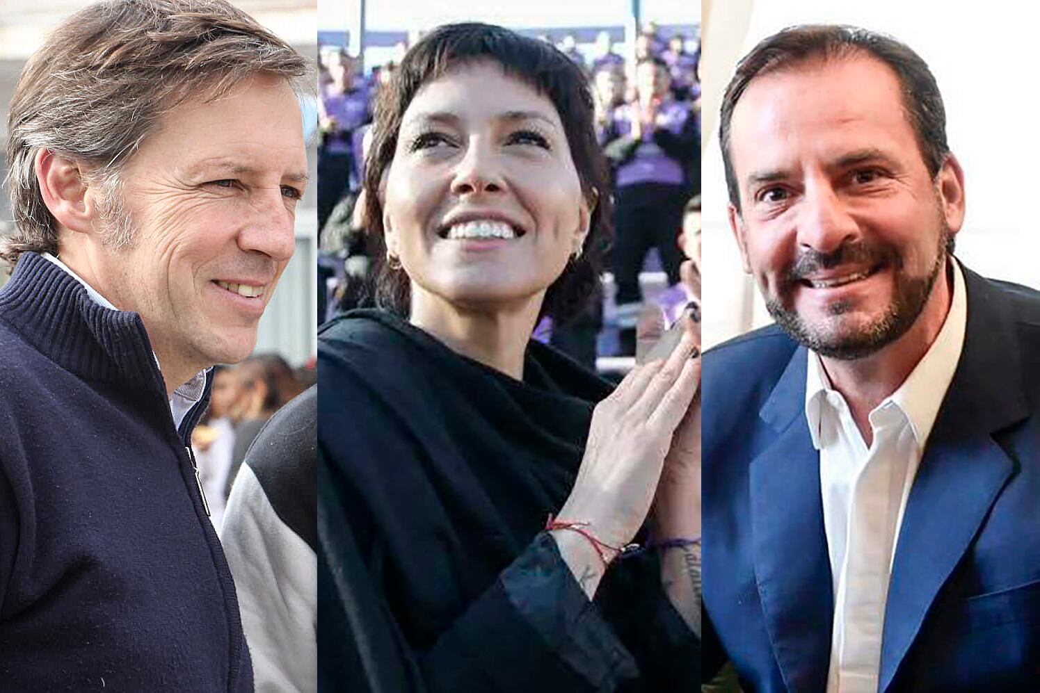 Jaime Méndez, Mayra Mendoza y Ariel Sujarchuk. 