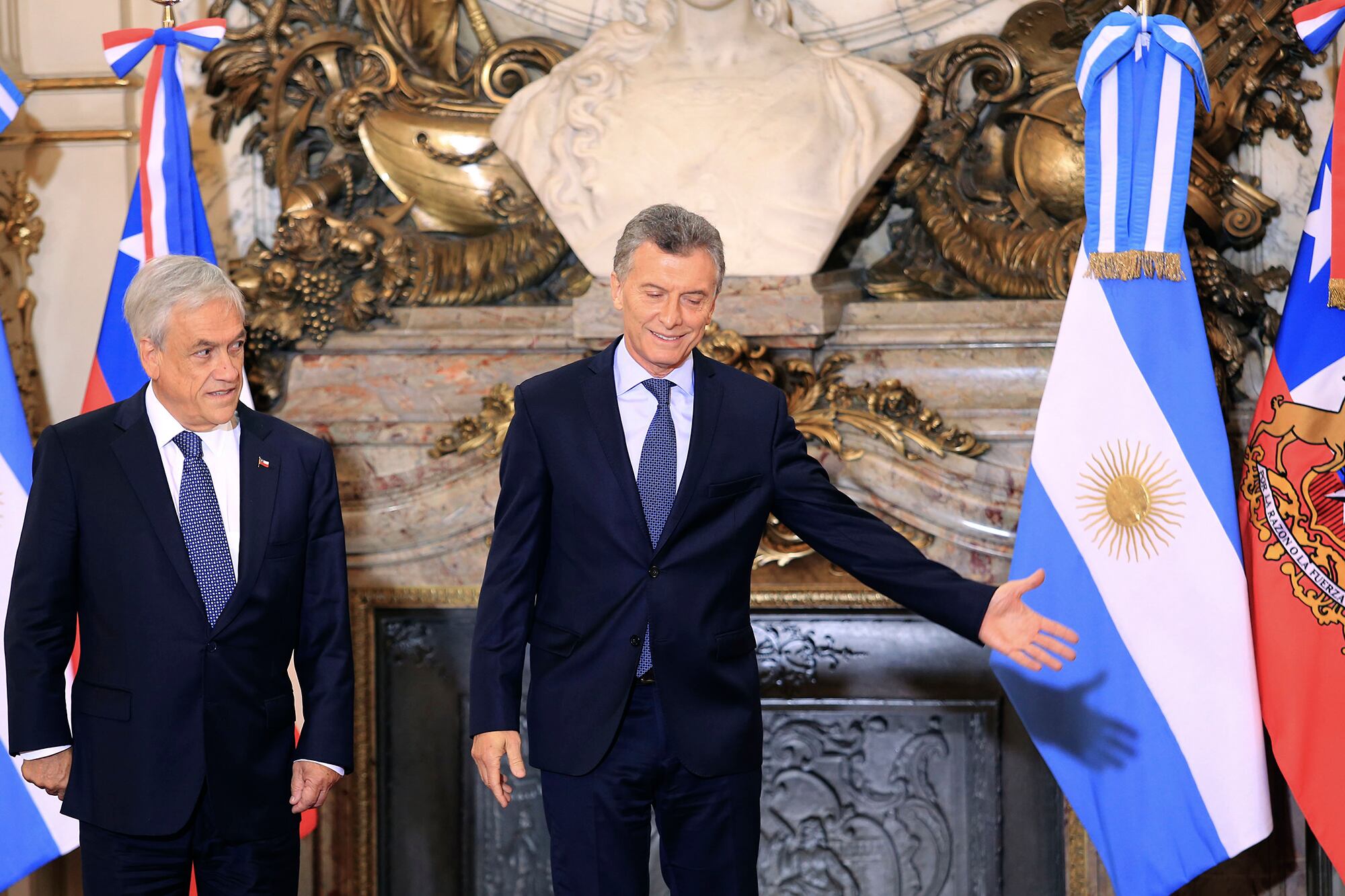 El presidente de Chile, Sebastián Piñera, es amigo del exmandatario argentino Mauricio Macri.