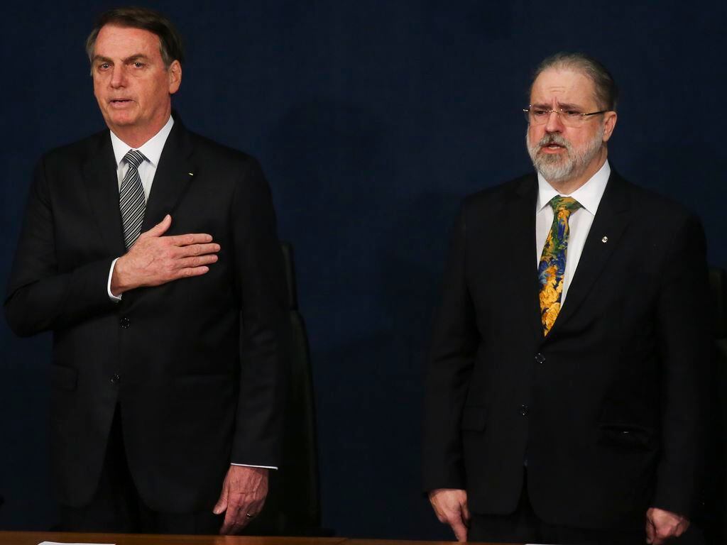 El presidente Jair Bolsonaro junto al fiscal general, Augusto Aras / Antonio Cruz