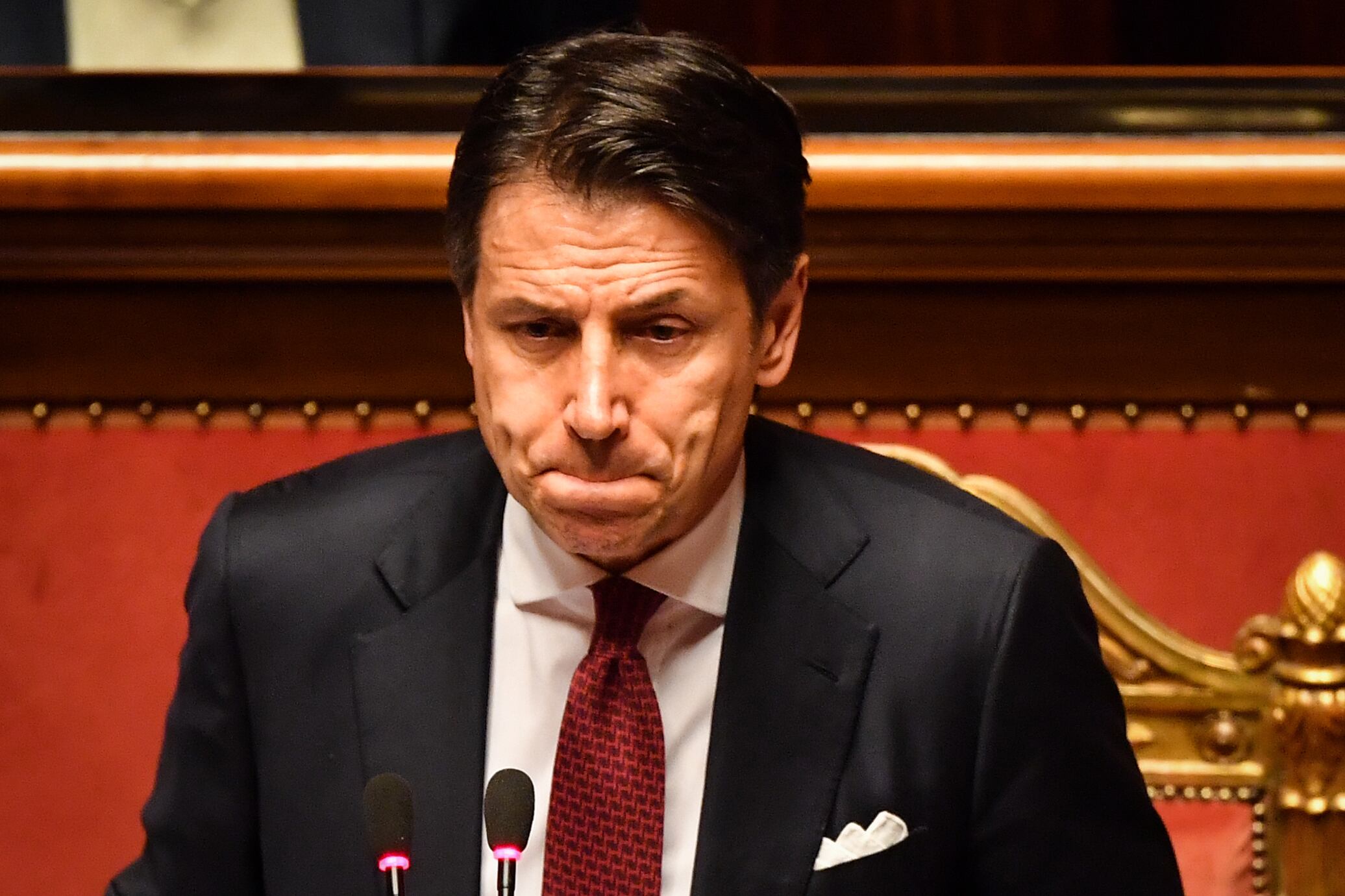Giuseppe Conte formalizará su renuncia ente el presidente de Italia, Sergio Mattarella.