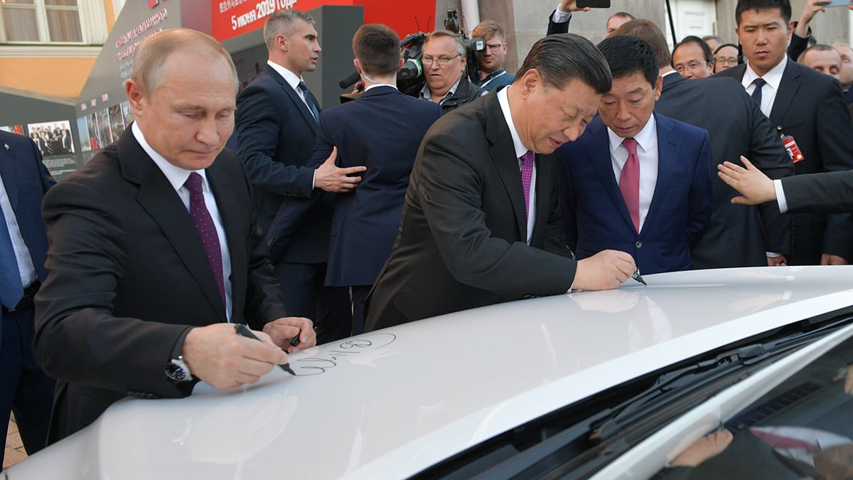 Vladimir Putin y Xi Jinping se reunieron este miércoles.