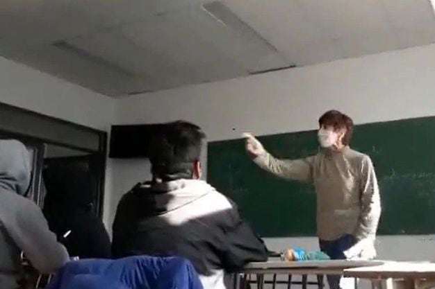 Captura del video filmado por los alumnos.