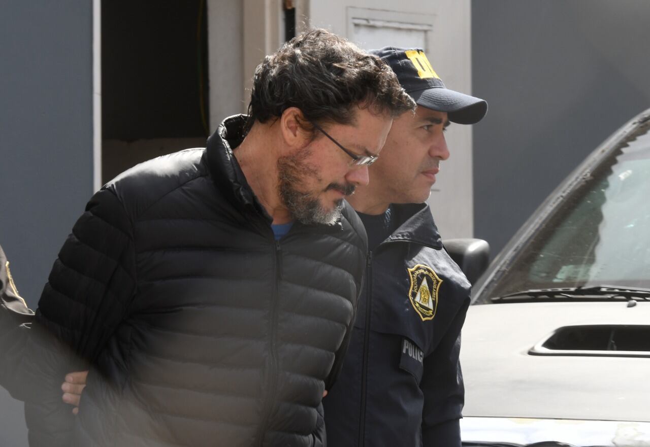 Martín Del Río, al llegar a la fiscalía este jueves.