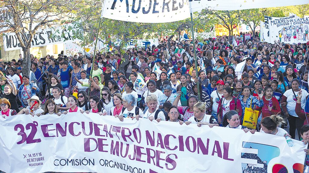 La marcha de cierre a lo largo de las calles de Resistencia no generó disturbios.