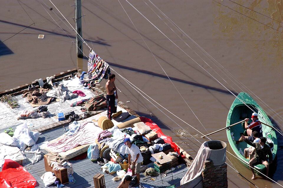 Inundación de la ciudad de Santa Fe.
