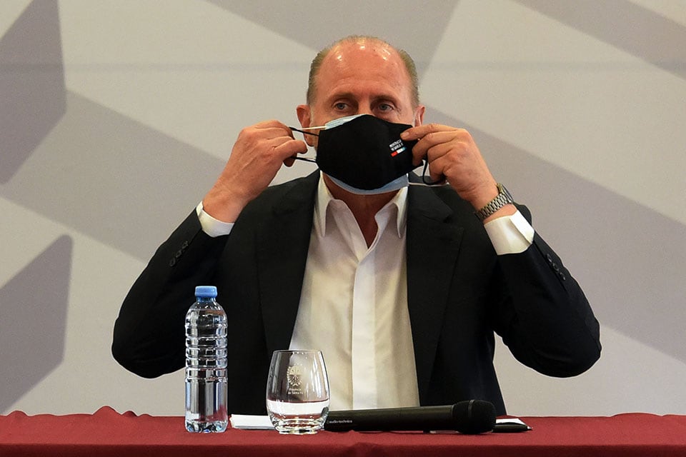 El gobernador Omar Perotti.