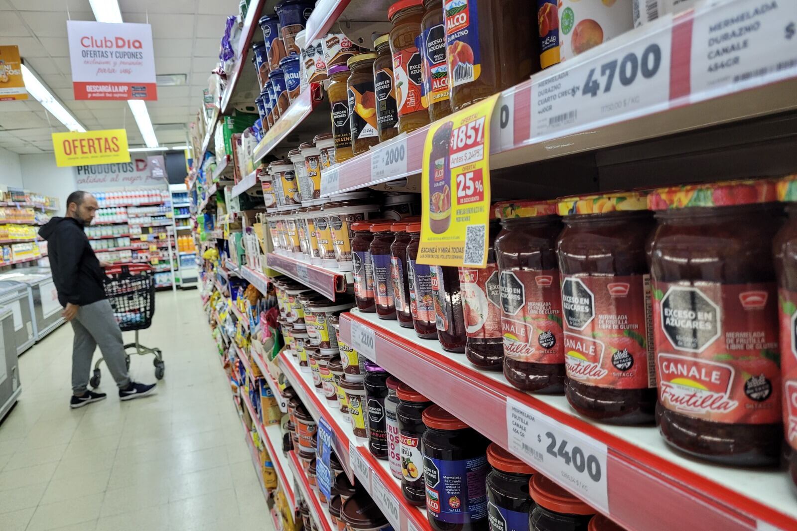 En términos interanuales, alimentos y bebidas acumula una suba del 308,3 por ciento.