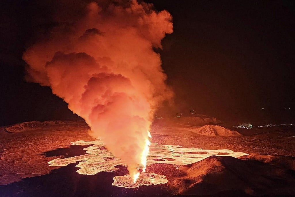 Nueva erupción volcánica en Islandia, la tercera desde diciembre.