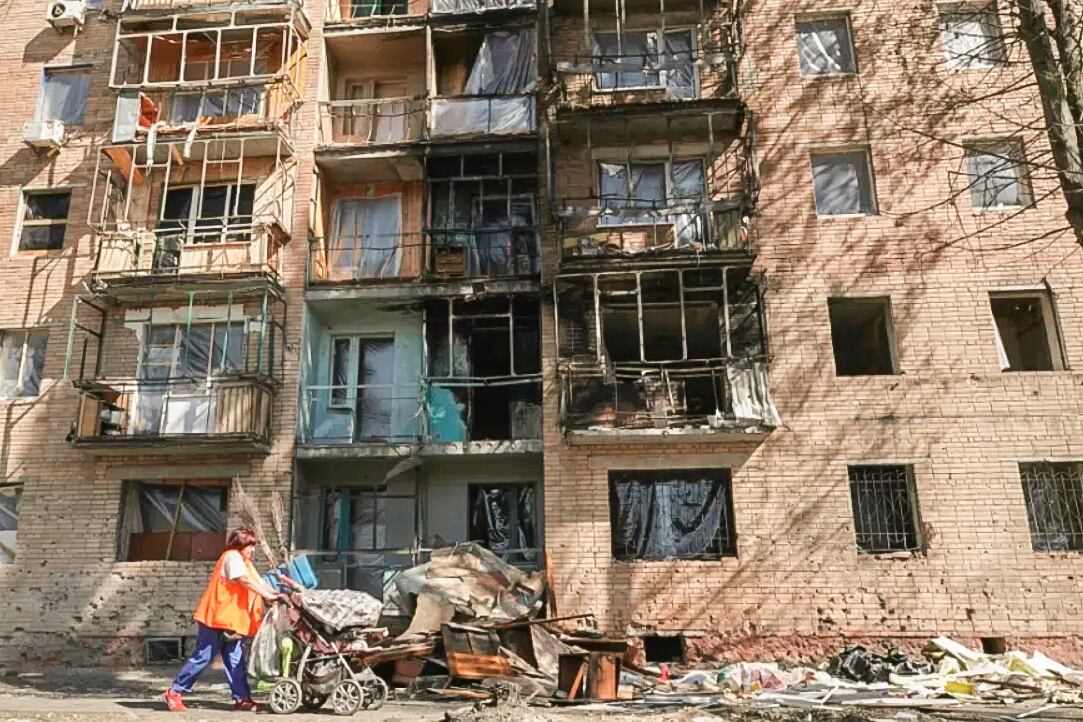 Bombardeo ucraniano en la región rusa de Kursk.