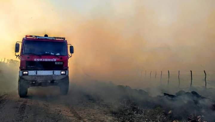 Se teme que el viento provoque nuevos focos de incendio.