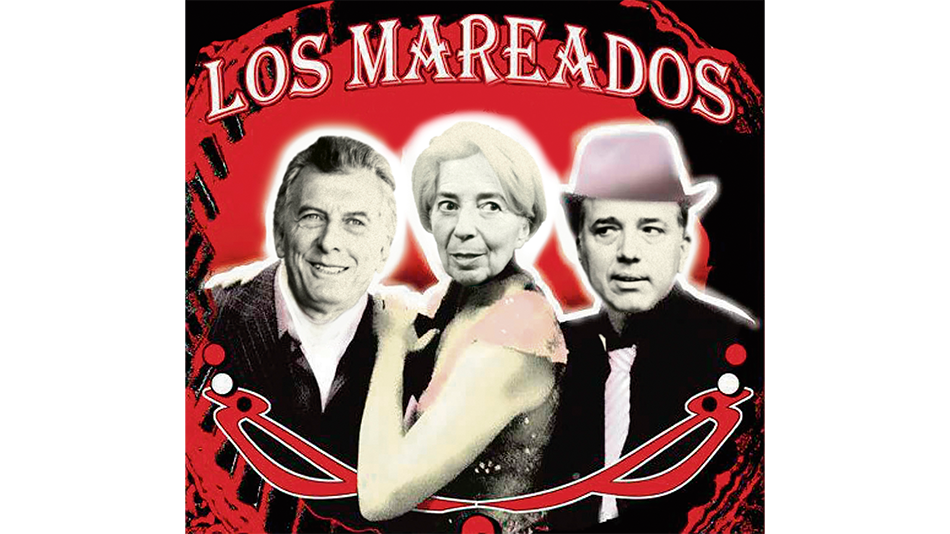 Presidente Mauricio Macri, titular del FMI Christine Lagarde y ministro de Hacienda Nicolás Dujovne.