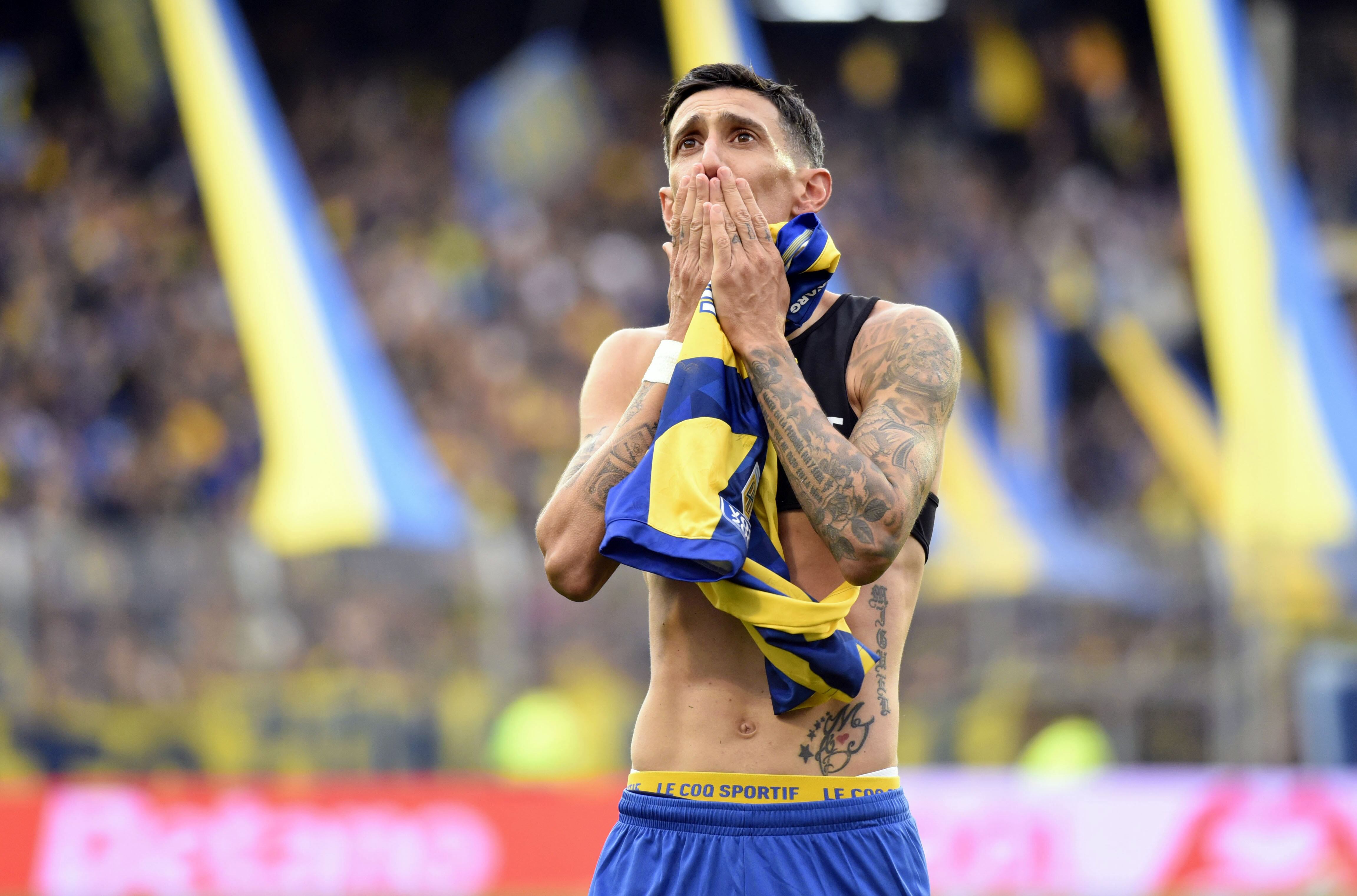 Angelito celebró con todo su vuelta con gol en el Gigante de Arroyito