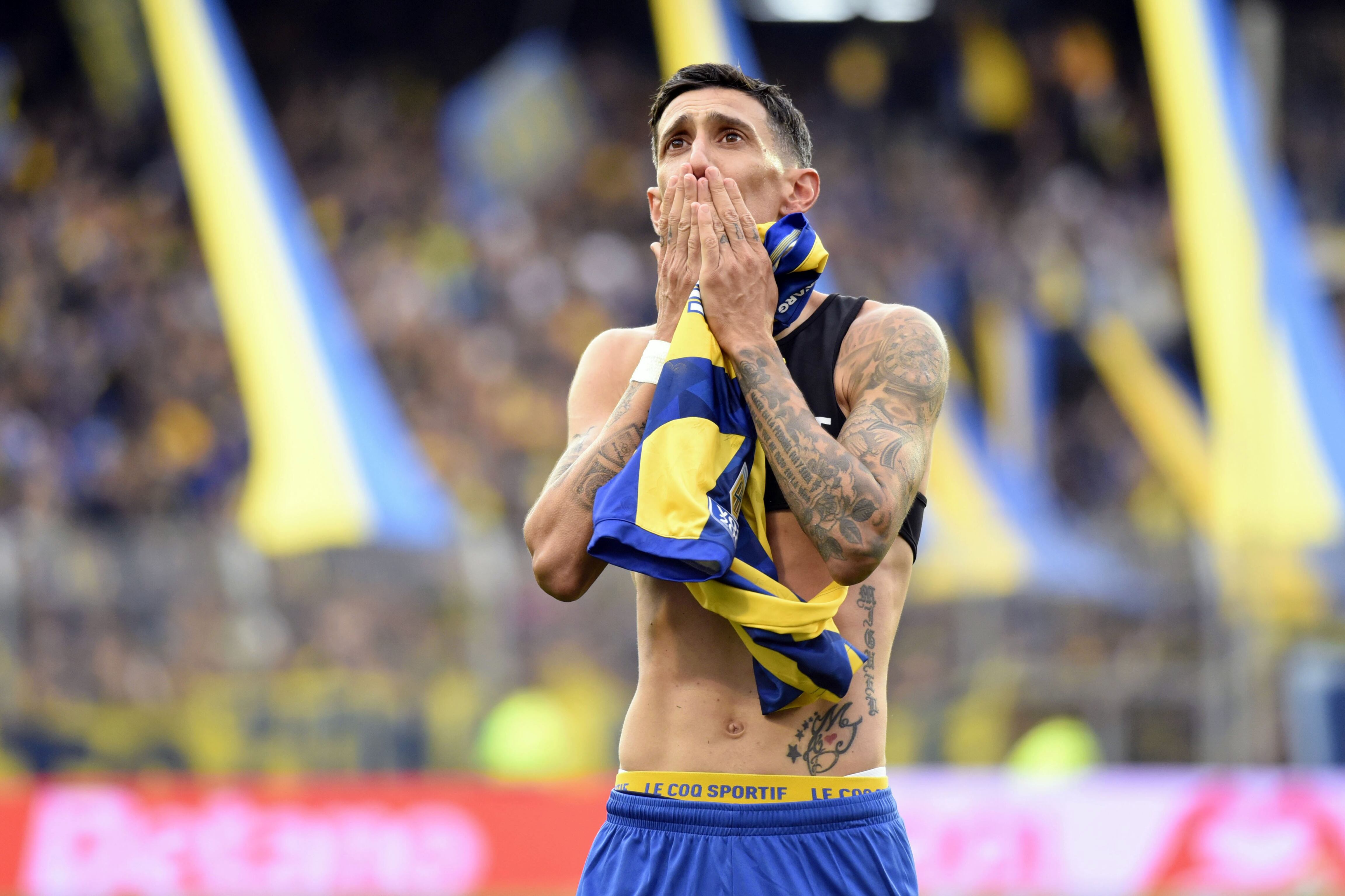 Angelito celebró con todo su vuelta con gol en el Gigante de Arroyito