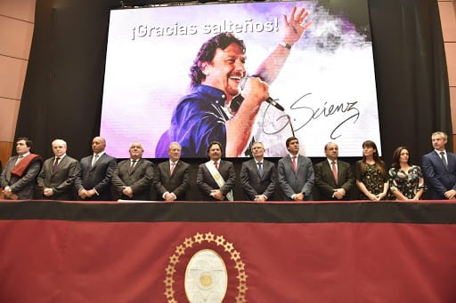 Presentación del gabinete de Sáenz en diciembre de 2019