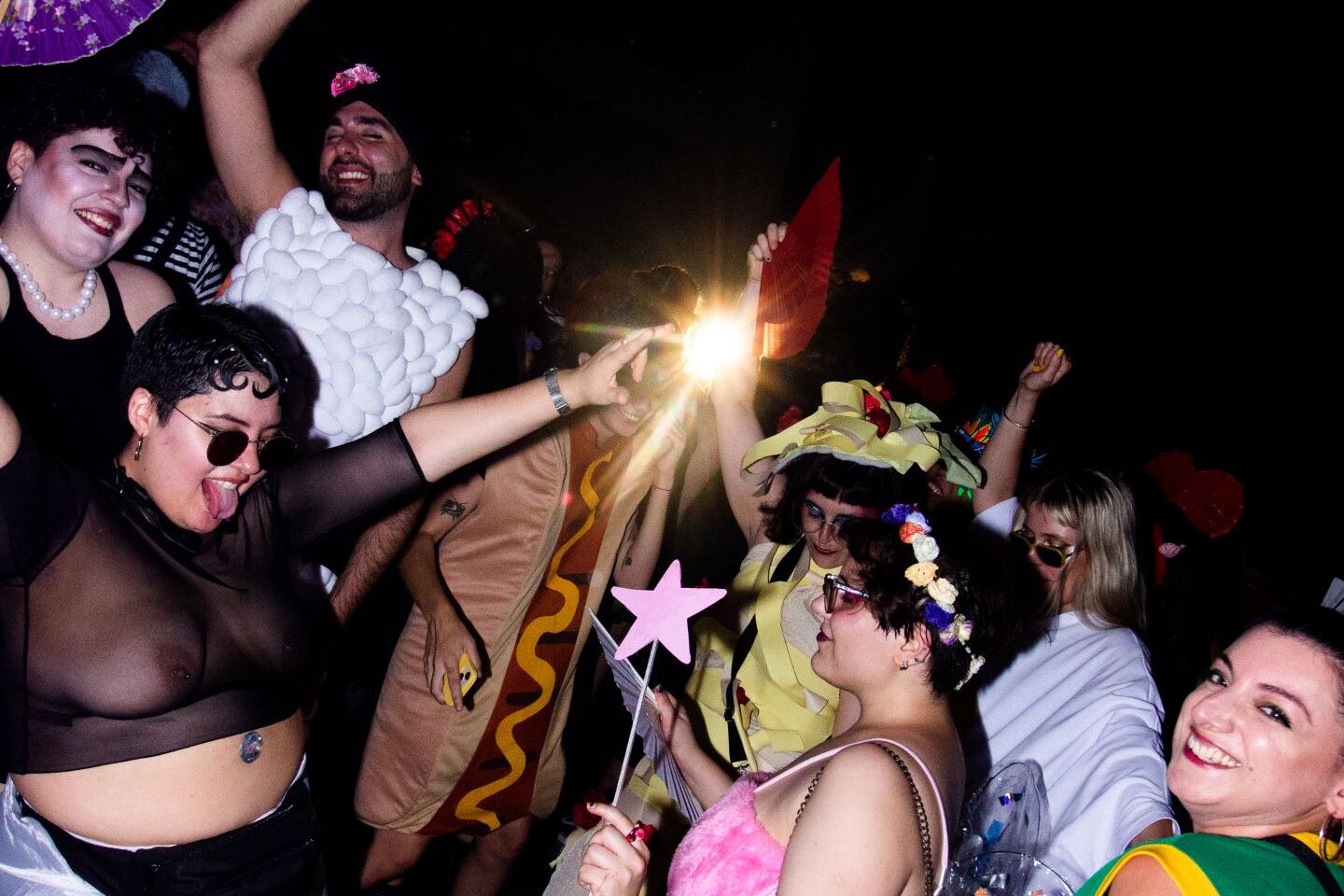 Una imagen de la fiesta de disfraces que organiza Alejandro Ros.