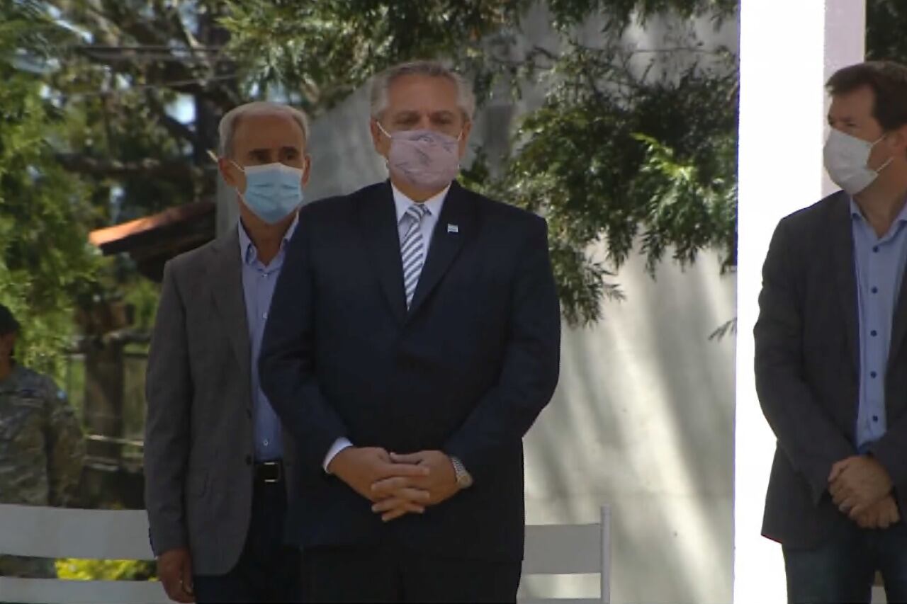 El Presidente habló en  Corrientes, en el  acto de conmemoración del 243° Aniversario del nacimiento del General José de San Martín.