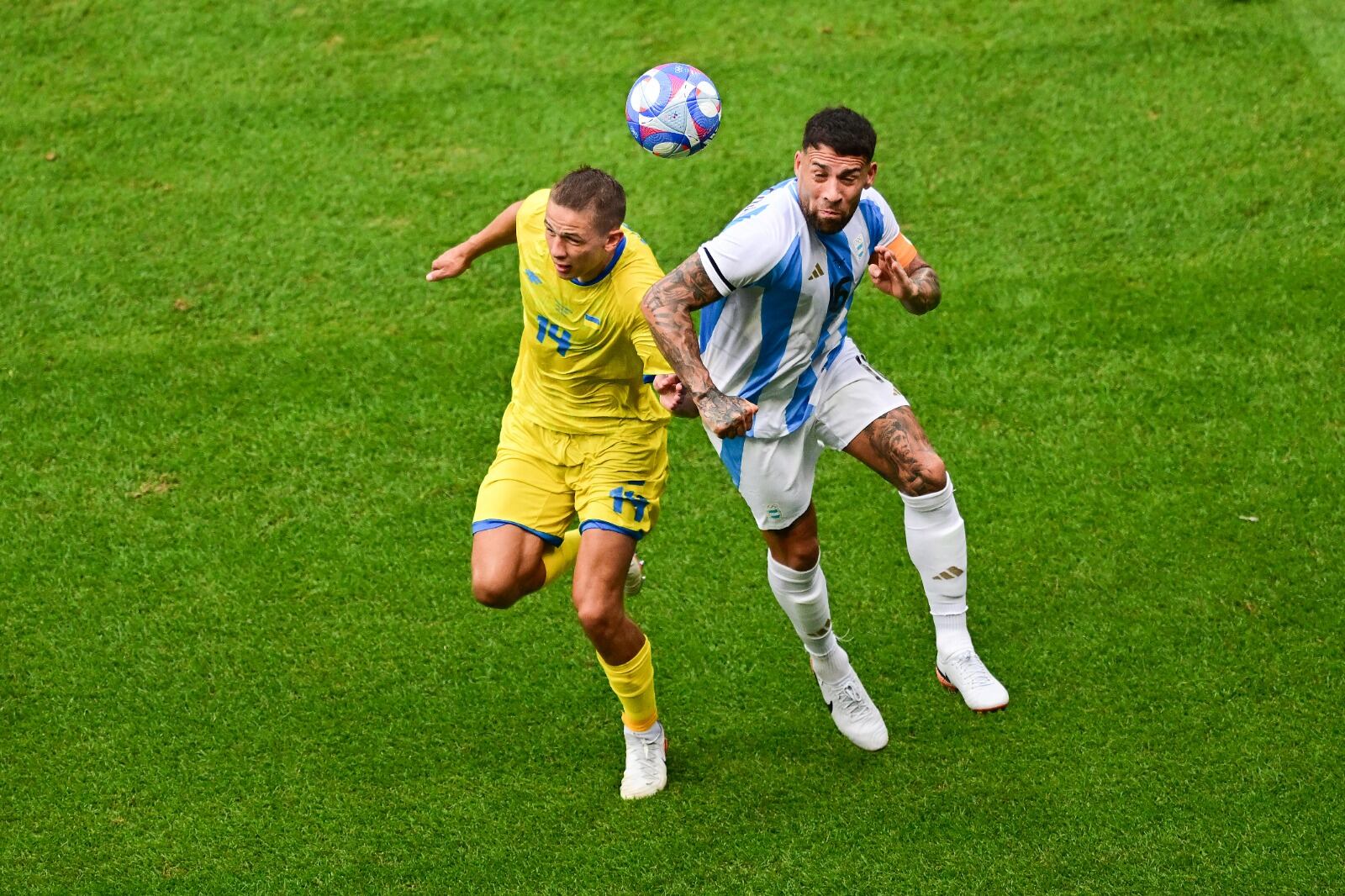 Nicolás Otamendi, uno de los veteranos de la Sub 23 de Mascherano.