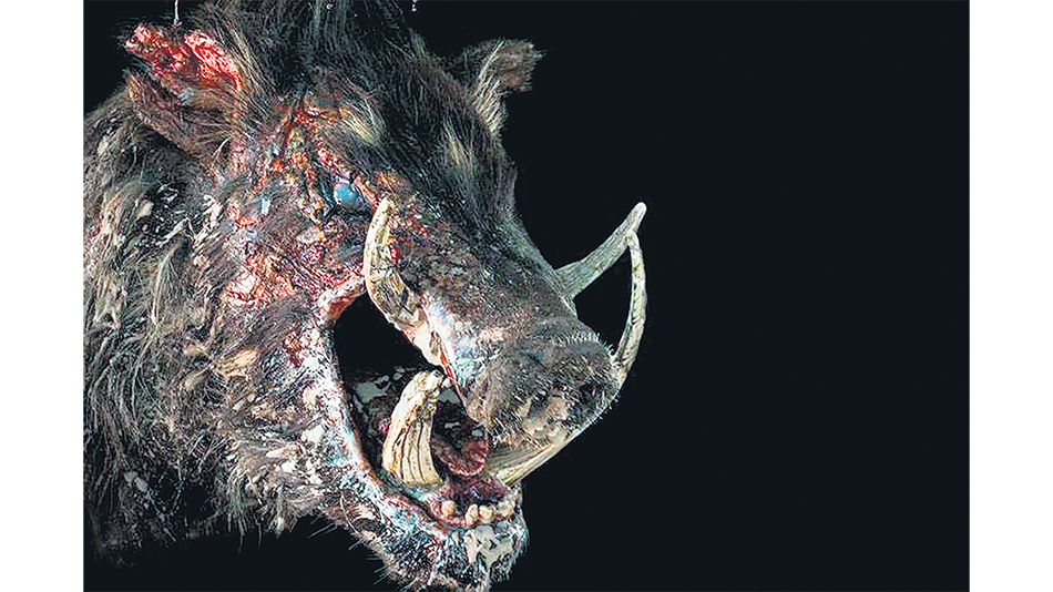 “Es una bestia monstruosa pero deteriorada; quise que se viera curtido, destrozado”, dice Sun de Boar.