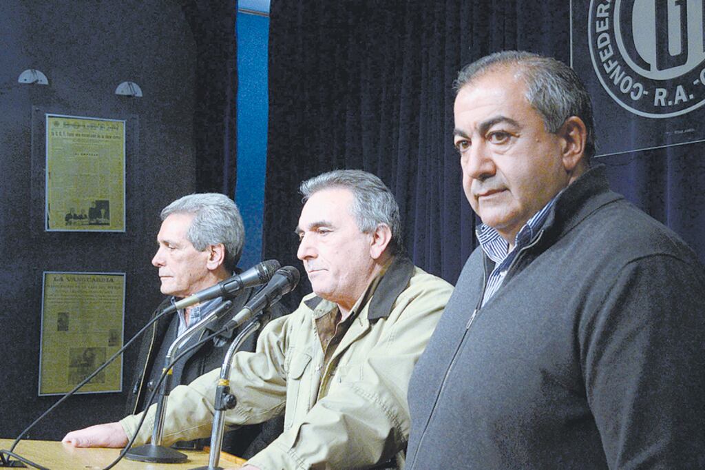 Daer recibió ayer en la sede de Fatsa a Schmid y Acuña, entre otros dirigentes.