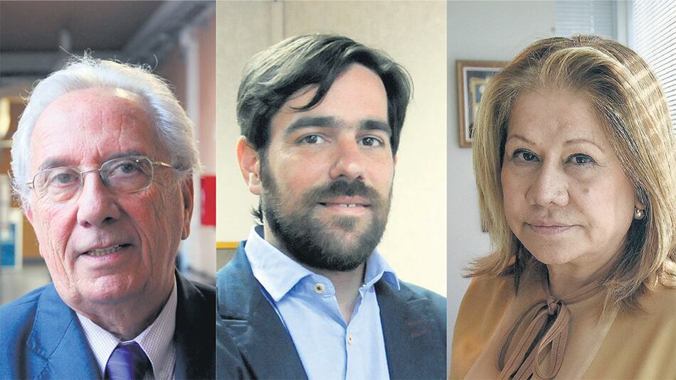 Héctor Recalde, de Unidad Ciudadana; Nicolás del Caño, del FIT, y Graciela Camaño, del Frente Renovador.
