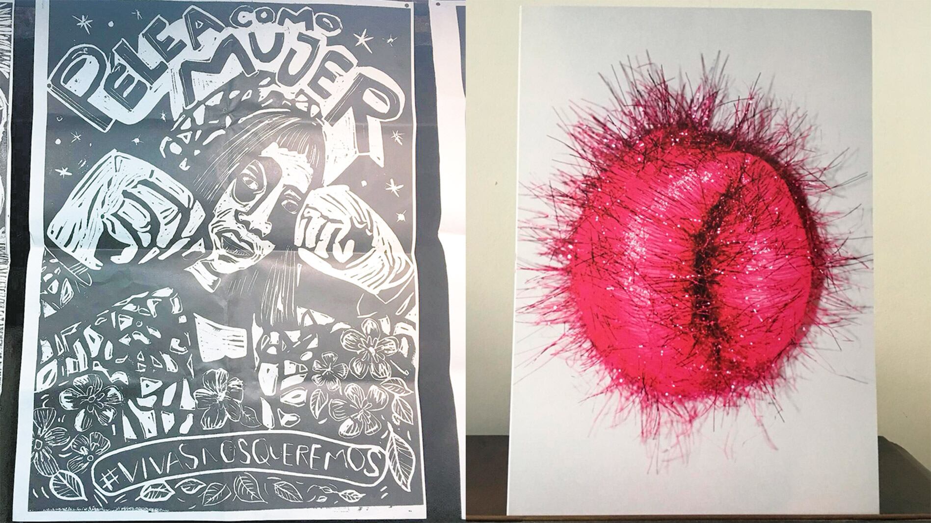 Pelea como mujer, de la campaña gráfica de México. Mientras crezco, Nessa Finnegan, Irlanda.