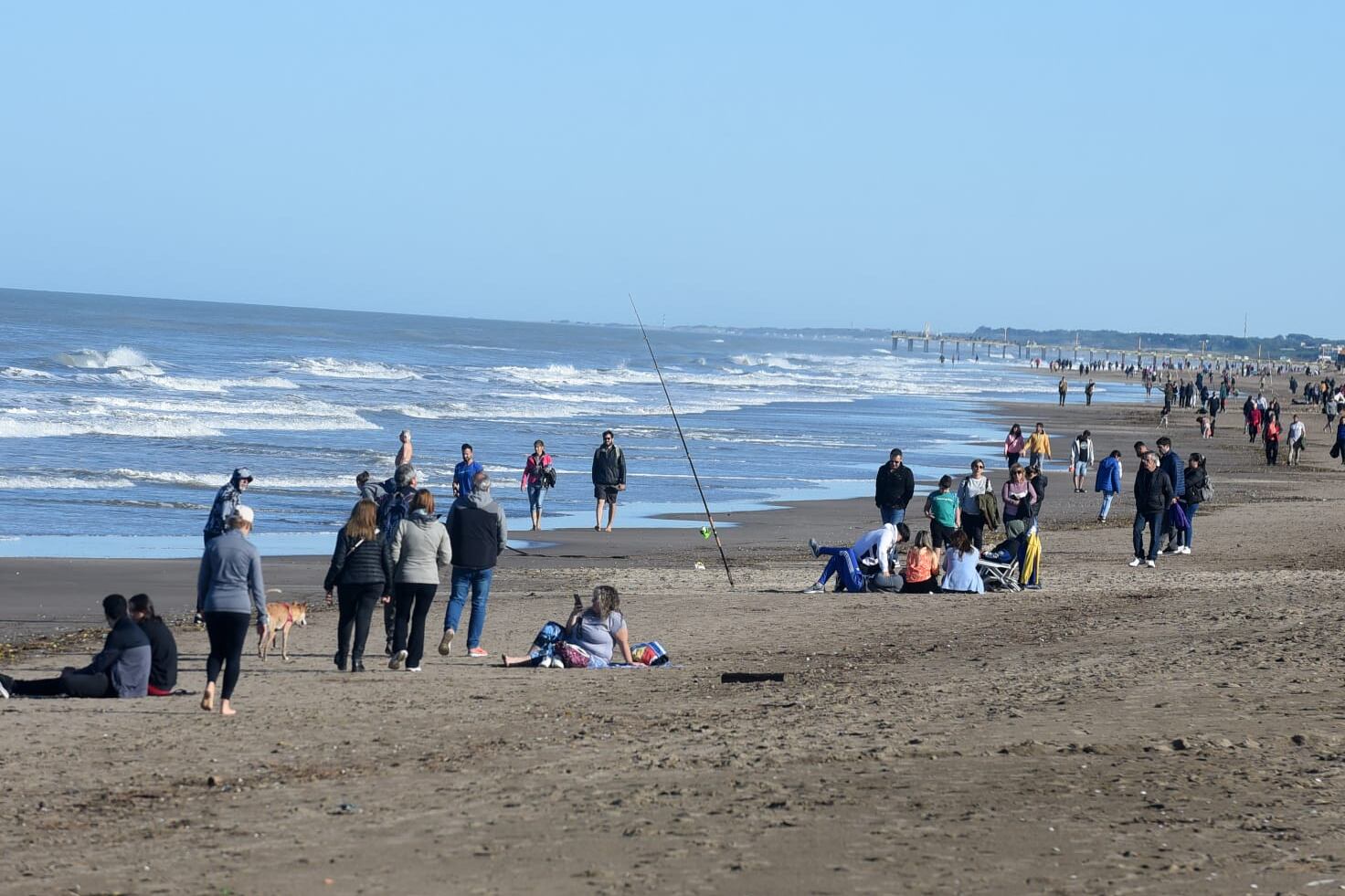 Villa Gesell, uno de los destinos más elegidos por los visitantes que llegaron a la provincia el fin de semana.
