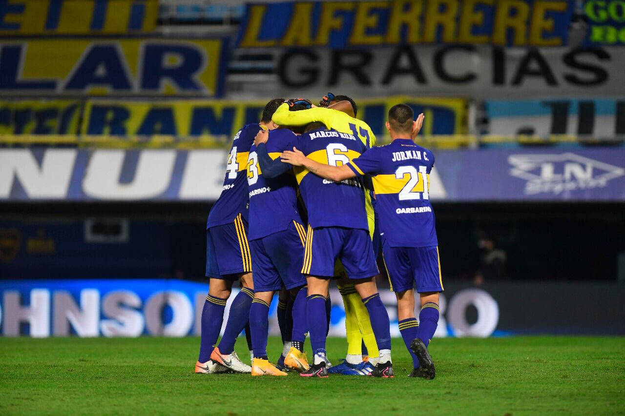 Festejo xeneize tras los penales