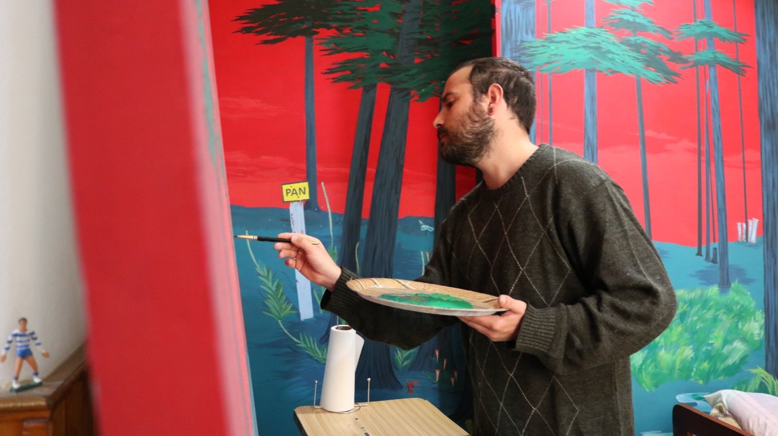 Estudió en la Escuela de Artes de Bahía Blanca, pero la vida fue también su escuela.
