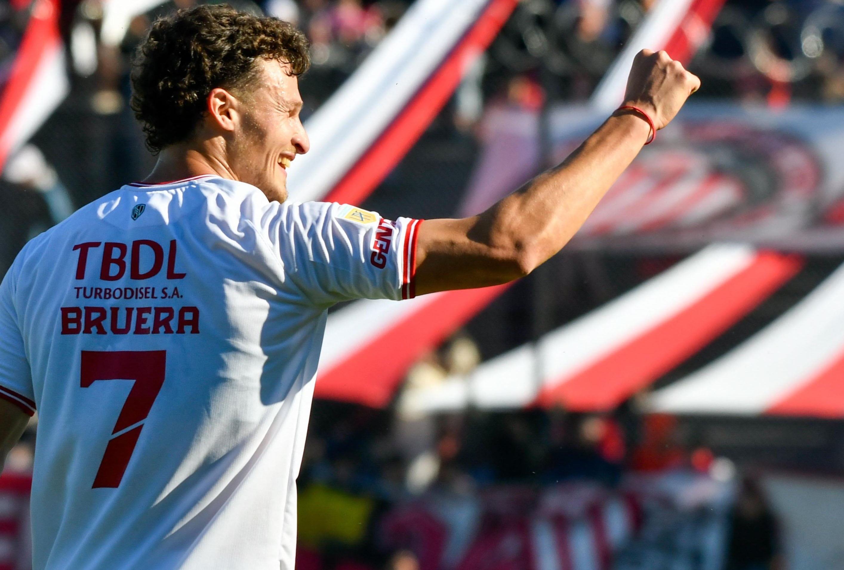 Facundo Bruera, la gran figura de la tarde.