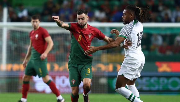 Sin CR7, Bruno Fernandes marcó doblete en la goleada de Portugal ante Nigeria