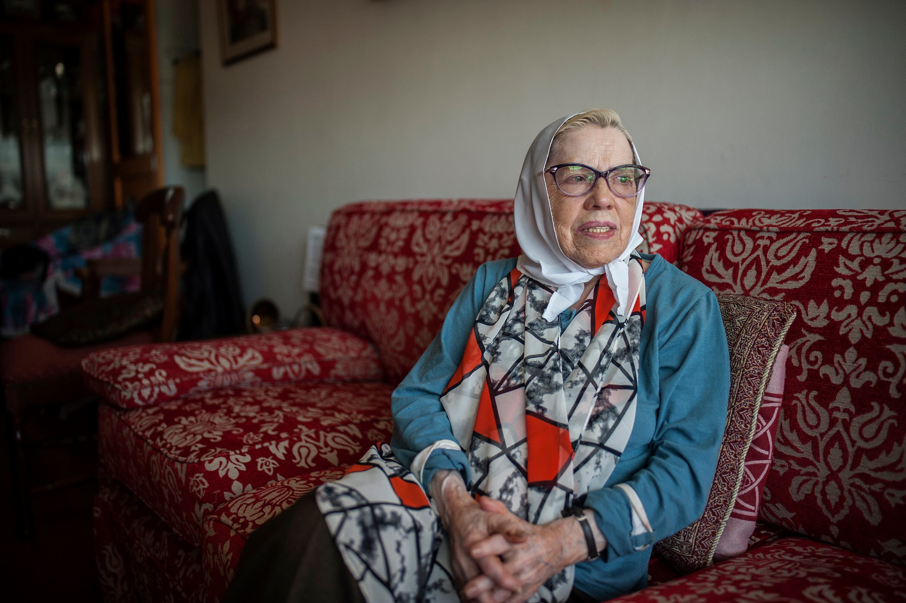 Buscarita Roa, vicepresidente de Abuelas de Plaza de Mayo, homenajeada por el gobierno de Chile.