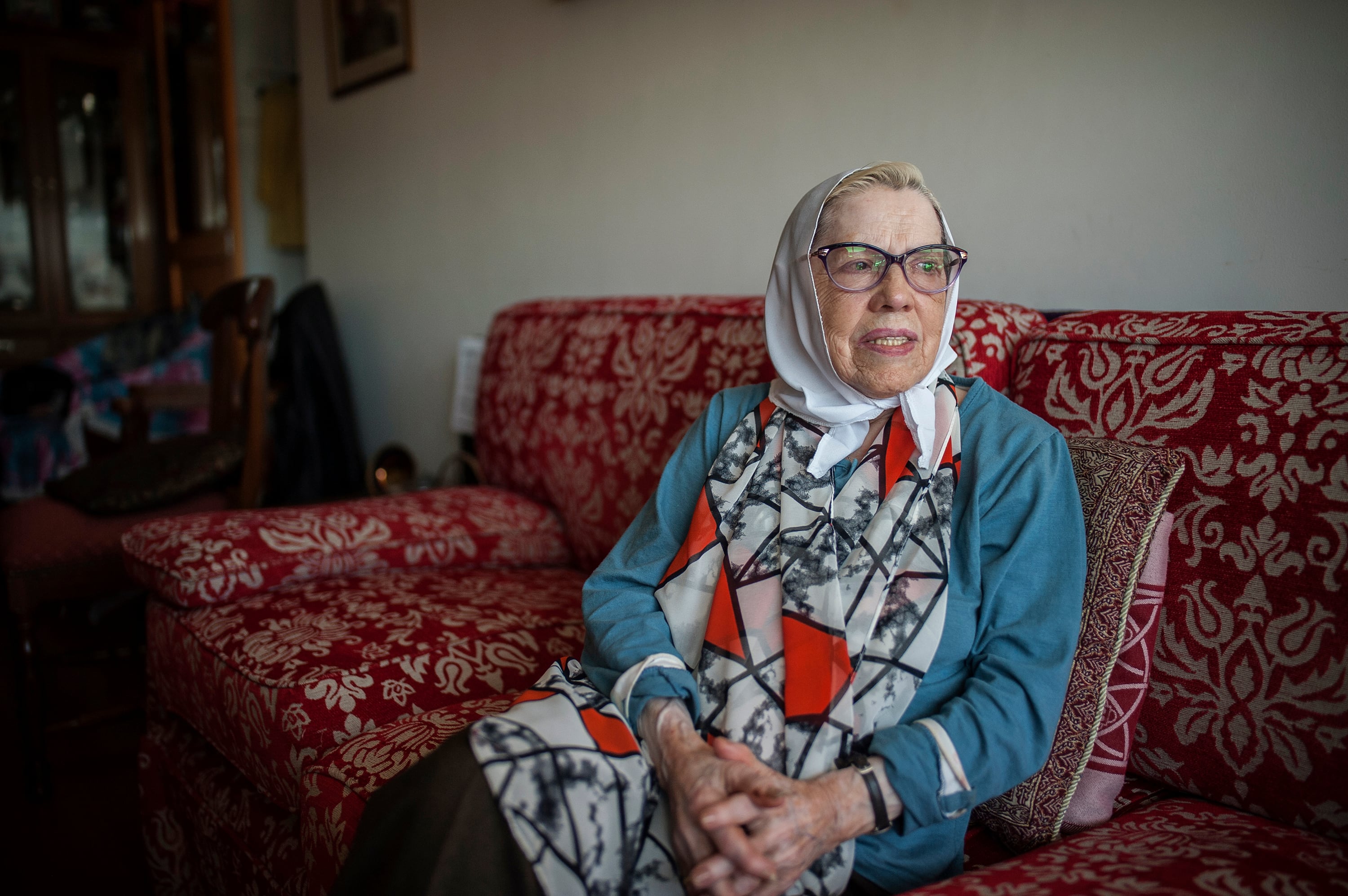 Buscarita Roa, vicepresidente de Abuelas de Plaza de Mayo, homenajeada por el gobierno de Chile.