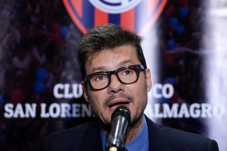 Tinelli buscará mañana la presidencia de San Lorenzo.