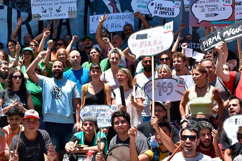 Trabajadores de Cultura venían reclamando por su continuidad laboral.