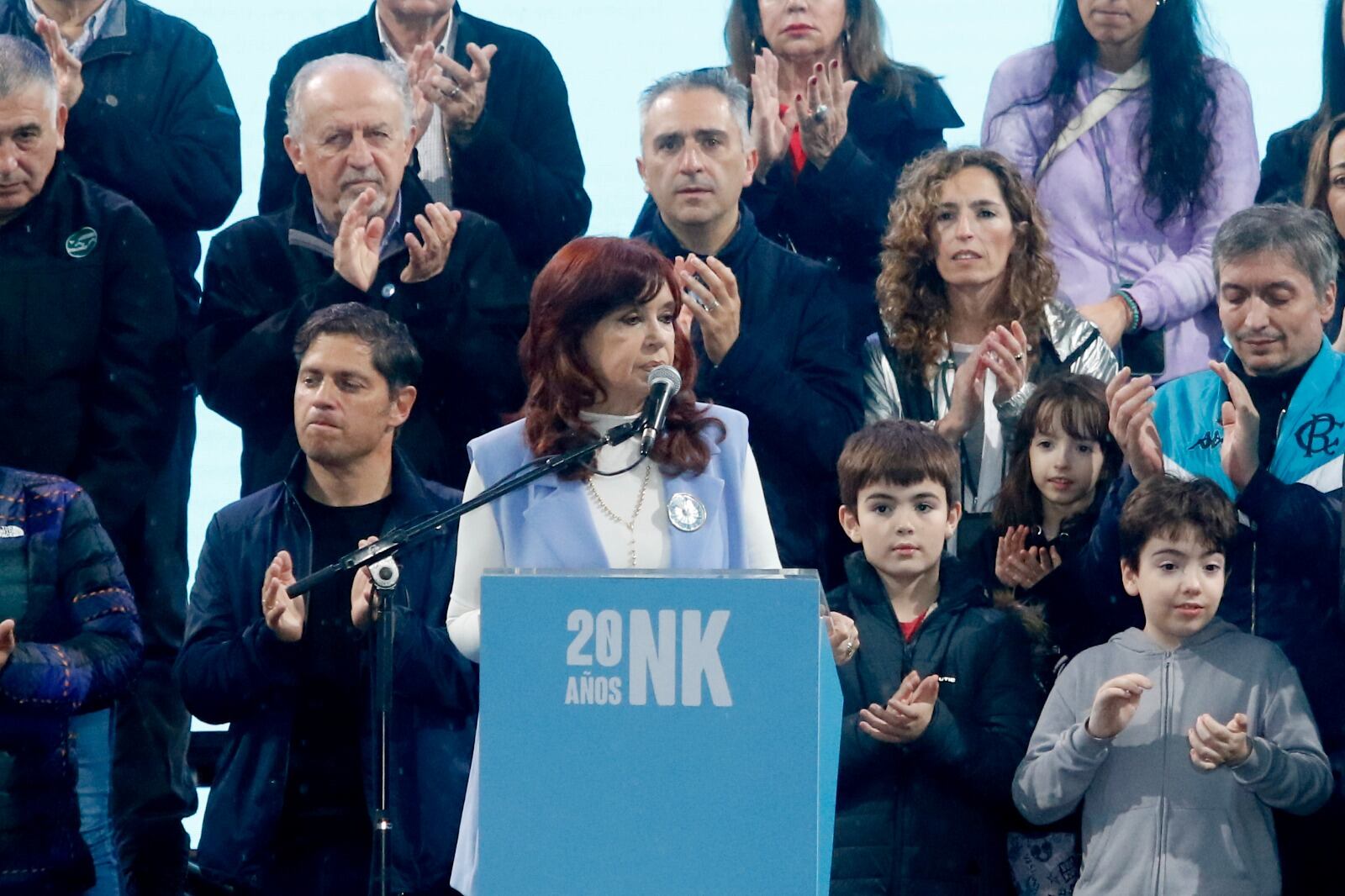 Cristina Kirchner hizo una referencia irónica a Martín Lousteau durante el acto en Plaza de Mayo.