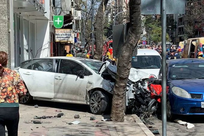 Una postal que da cuenta de las consecuencias del terrible choque