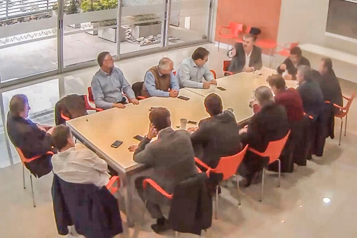 La reunión en el Bapro se realizó el 15 de junio de 2017